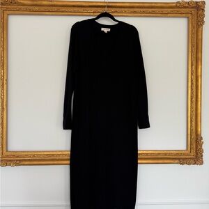 Treasure & Bond Black Long Sleeve Sweater Dress